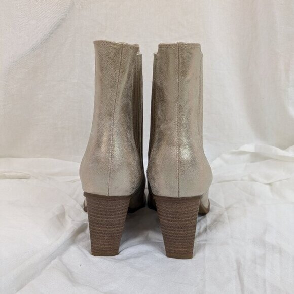 Mia Prairie Gold Ankle Boots Size 8.5 Women - Picture 4 of 9